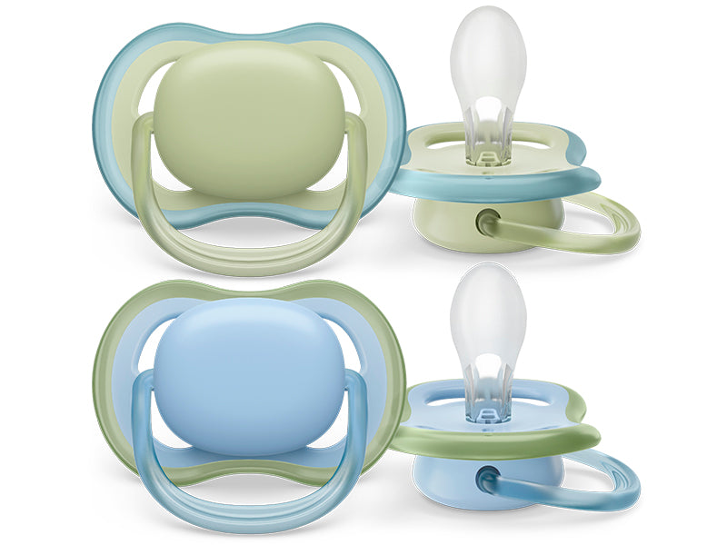 Philips Avent Ultra Soft Suzete din silicon Boy 0-6m 2 buc SCF085/21 New