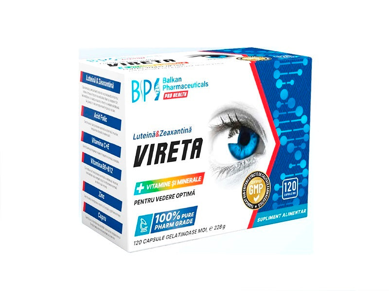 Vireta+Vitamine si minerale caps.gelat.