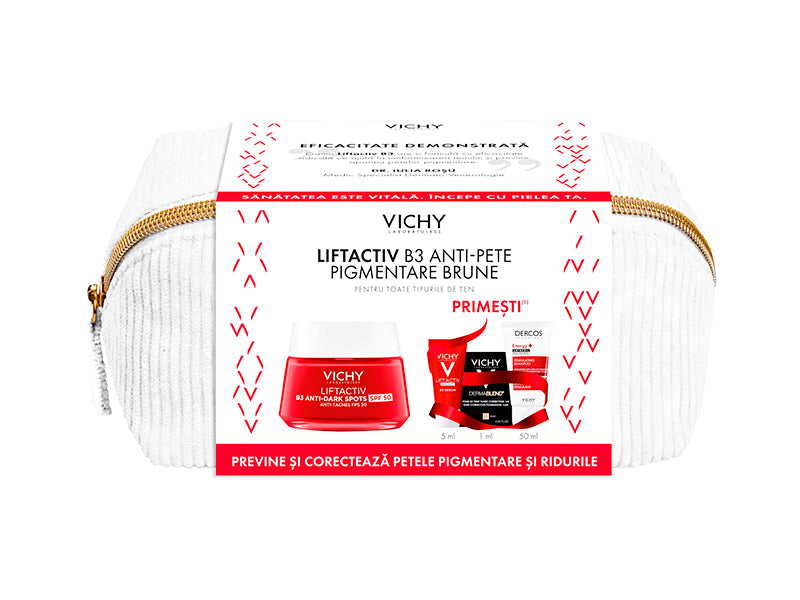 VICHY Trusa Spring Liftactiv B3 Crema anti-pete pigmentare SPF 50 50ml