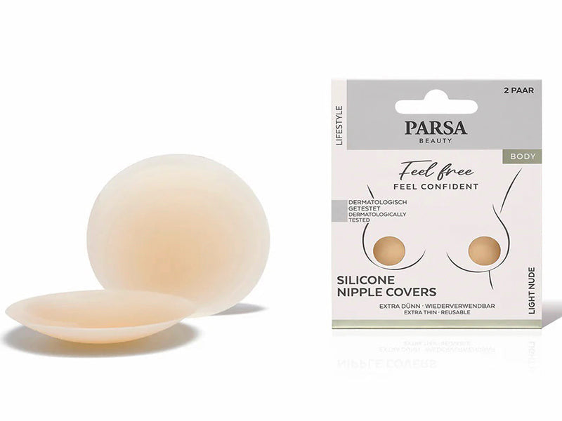 Parsa Beauty Adeziv din silicon pentru mameloane Light Nude 4buc