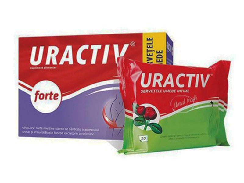 Uractiv Forte+Servetele Uractiv