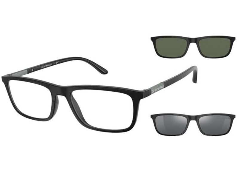 Rama optica Emporio Armani EA4160-50421W-55 CLIP-ON, din Acetat, p/u barbati