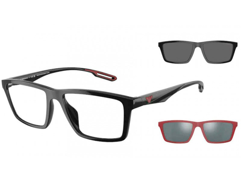 Rama optica Emporio Armani EA4189U-50171W-55 CLIP-ON, din Acetat, p/u barbati