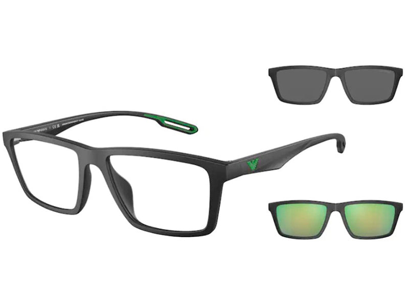 Rama optica Emporio Armani EA4189U-57591W-55 CLIP-ON, din Acetat, p/u barbati
