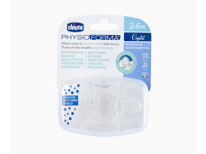 Chicco Suzeta PHYSIO FORMA Crystal silicon 2-6M