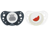 Chicco Suzeta din silicon PH AIR 16-36M luminiscenta sur/alb 2buc 7503542