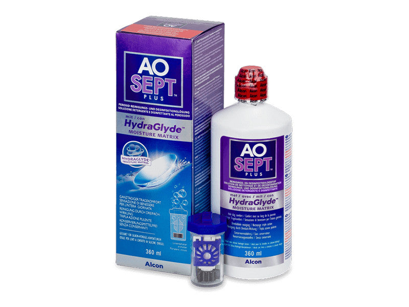 Solutie pentru lentile de contact Alcon Aosept Hydraglyde 360 ml