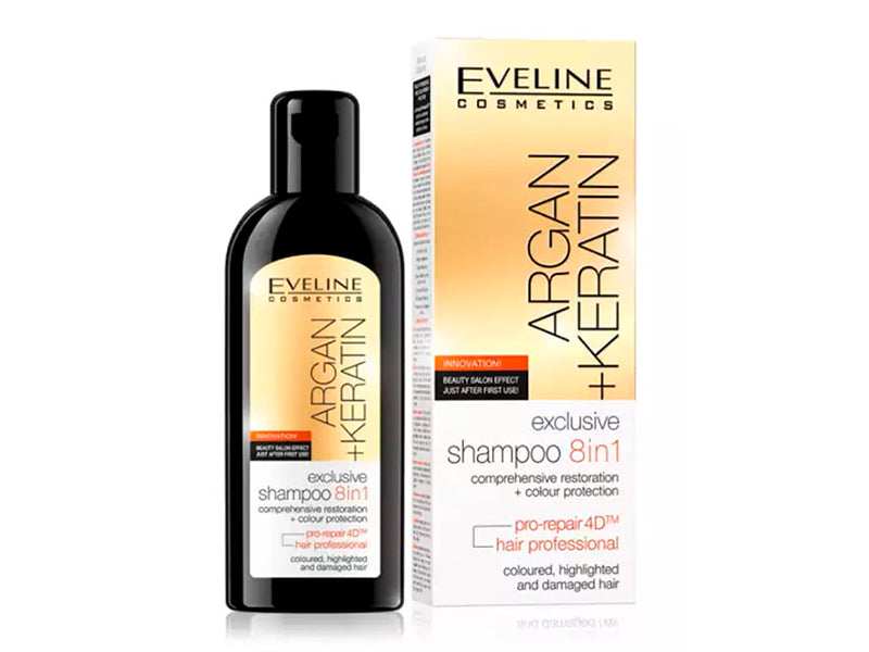 Eveline Sampon Argan+Keratin 150 ml.8in1p/vopsit par