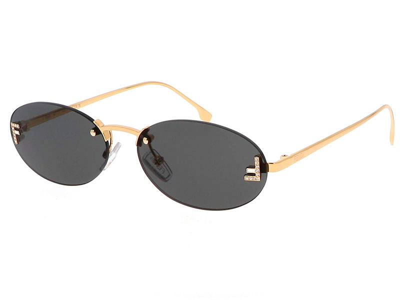 Ochelari de soare Fendi First Crystal FE4075US-30A-54, 2024, din Metal, p/u femei