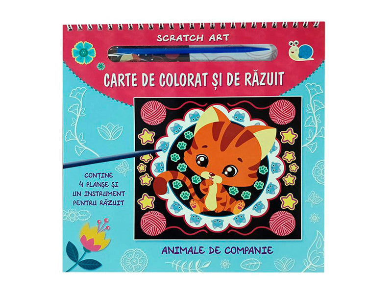 Carte de colorat si de razuit. Animale de companie