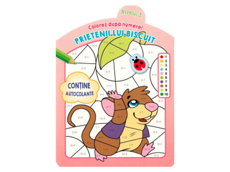 Carte Colorez dupa numere. Prietenii lui Biscuit