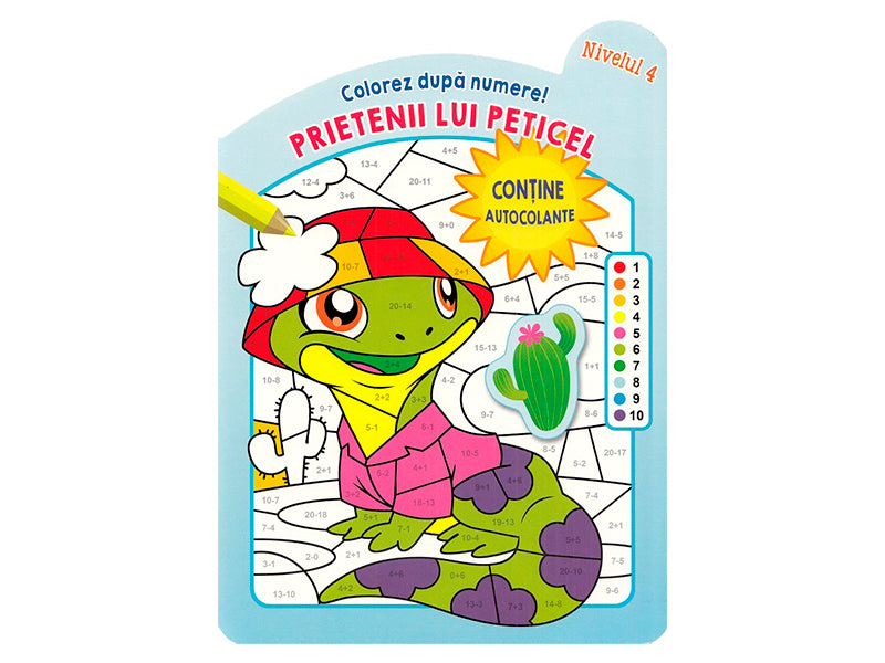 Carte Colorez dupa numere. Prietenii lui Peticel