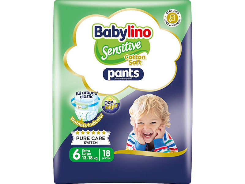 Babylino scutece-chiloti Sensitive Pants Unisex 6(13-18kg ) N18 new