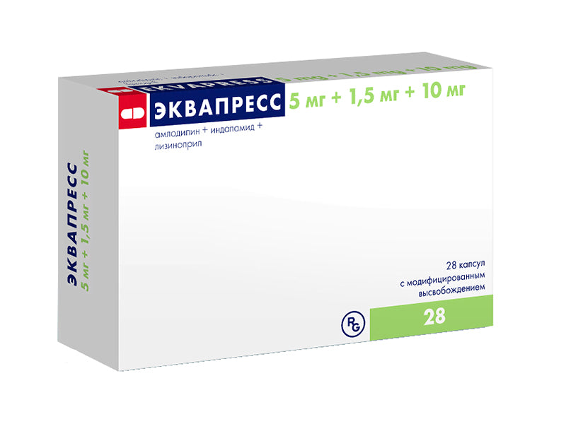 Ekvapress 10 mg/5 mg/1,5 mg caps. elib. modif.