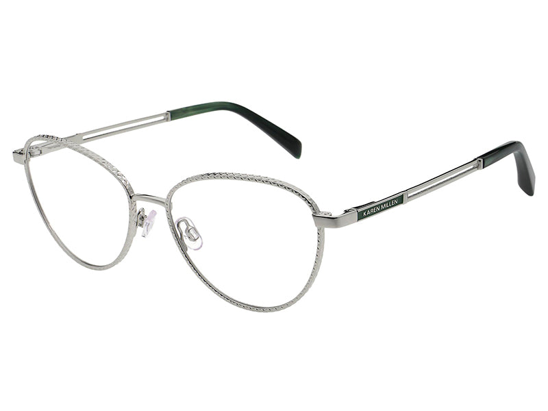 Rama optica KAREN MILLEN KM3057-800/53-16, silver, 2024, din Metal, p/u femei
