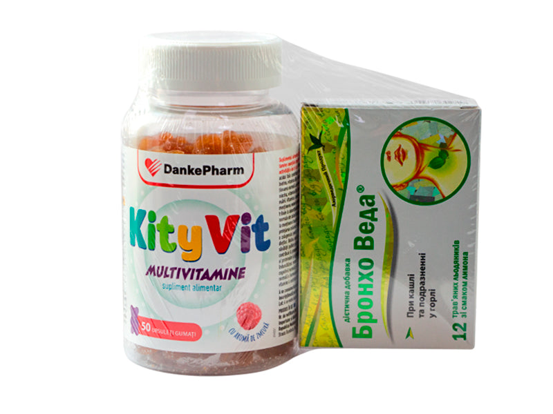 Kity Vit Multivitamine ursuleti gumati + Bronho veda
