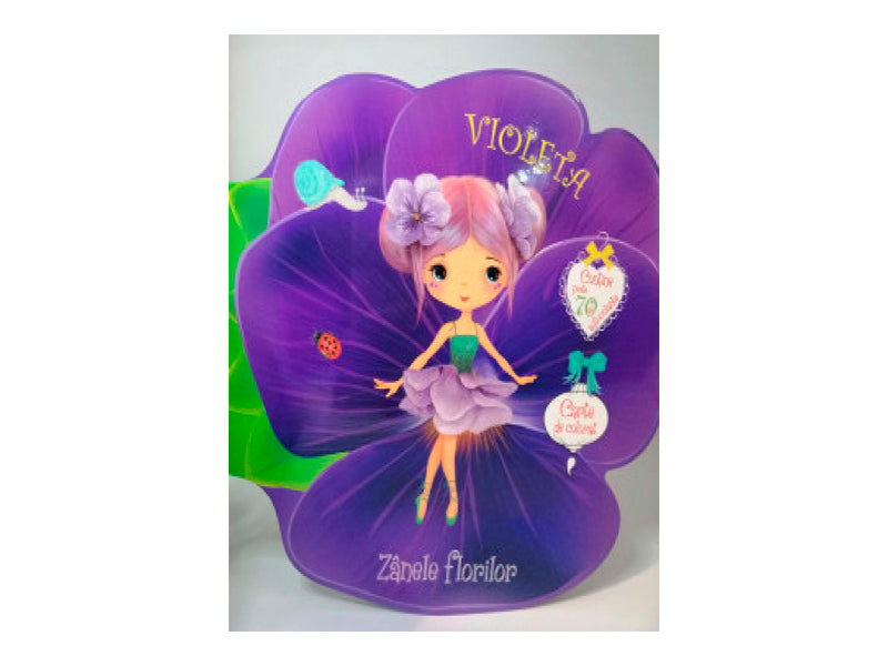 Carte Zanele florilor. Violeta. Carte de colorat