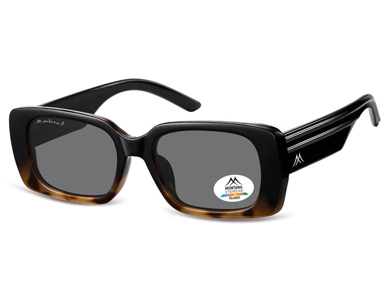 Ochelari de soare Montana MP194A, 2025, shiny black turtle, din Acetat, p/u femei + husa moale