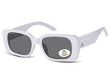Ochelari de soare Montana MP194D, 2025, shiny white, din Acetat, p/u femei + husa moale