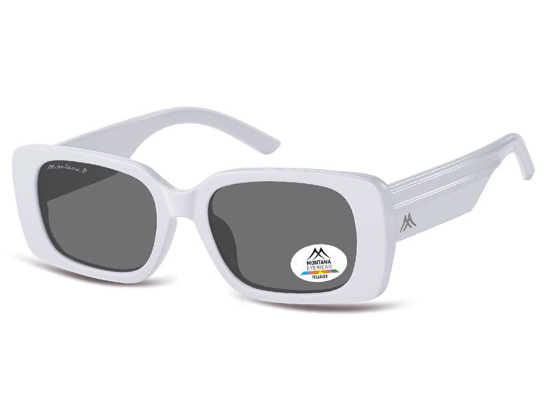 Ochelari de soare Montana MP194D, 2025, shiny white, din Acetat, p/u femei + husa moale