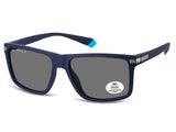 Ochelari de soare Montana MP197D, 2025, matt dark blue, din Acetat, p/u barbati + husa moale