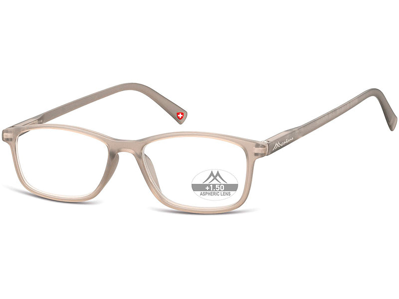 Ochelari de citit Montana MR51C +3.50, 2025, matt grey, din Acetat, unisex + husa transparenta