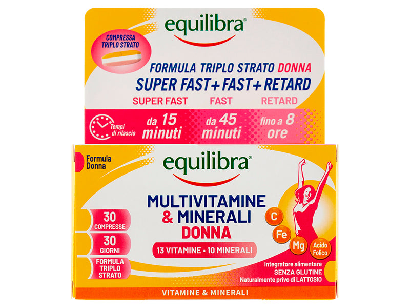 Equilibra Multivitamine & Minerale pentru Femei 3 straturi