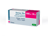 Asiglia Met 50mg/1000mg comp.film.