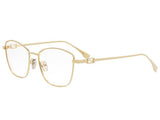 Rama optica Fendi Baguette FE50108F-030-54, 2025, din Metal, p/u femei
