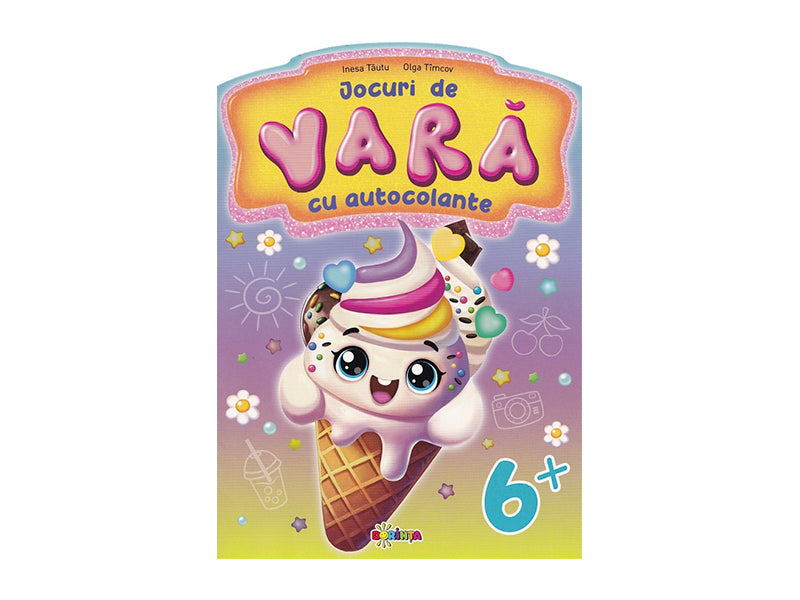 Carte jocuri de vara cu autocolante 6+
