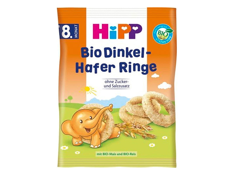 Hipp 3584 ORGANIC Inele din ovaz ( de la 8 luni) 30h