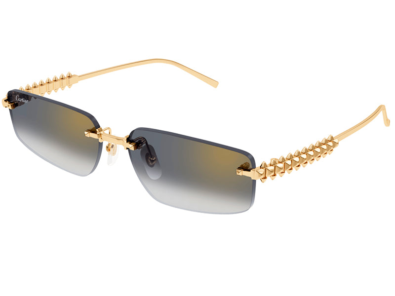 Ochelari de soare Cartier Clash CT0544S-001/58-16-140, 2025, din Metal, unisex