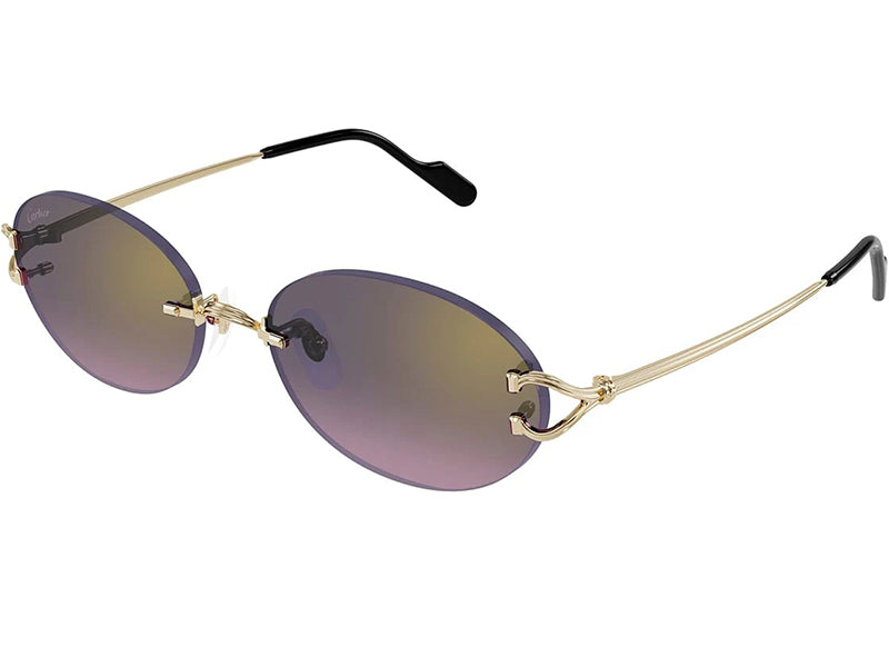 Ochelari de soare Cartier Decor C de Cartier CT0551S-004/55-18-140, 2025, din Metal, p/u femei
