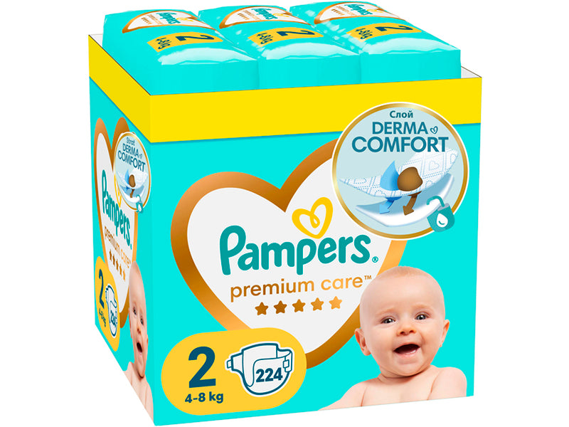 Pampers 2 M BOX PREMIUM CARE MINI 224