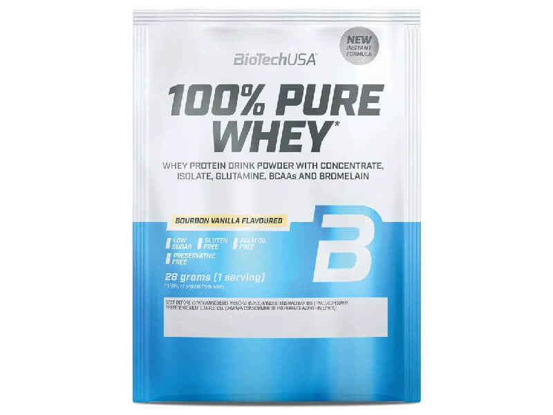 Biotech Pudra proteica 100% Pure Whey 28g vanile