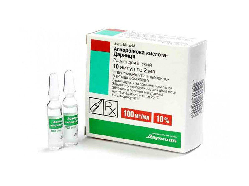 Acid ascorbic-Darnita 10% sol. inj. 2ml
