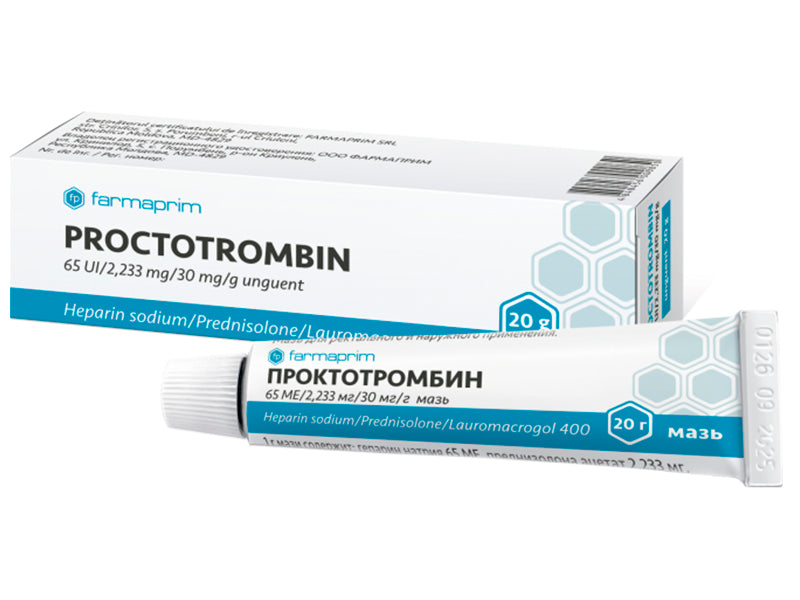 Proctotrombin 65UI+2.233mg+30mg ung. 20g