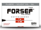 Форсеф 1 г порошок для приготовления раствора для инъекций