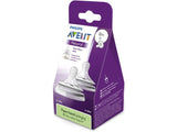 Philips Avent Tetina Natural din silicon First Flow 0m+ 2 buc SCF657/27
