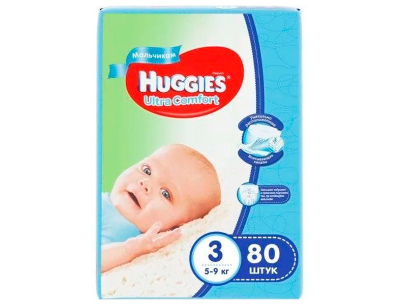 Huggies 3 U/Comf Mega 5-9 kg BOY