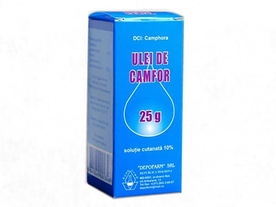 Camfor 10% sol. ulei uz extern 25g