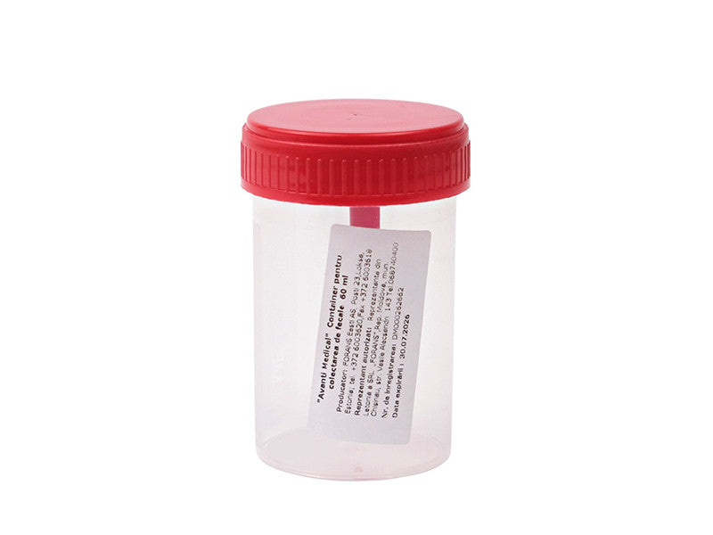 Container n/s de colectare a urinei,masei fecale, sputei 60ml