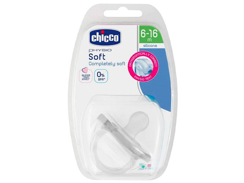 Chicco Suzeta totala din silicon 6-12M