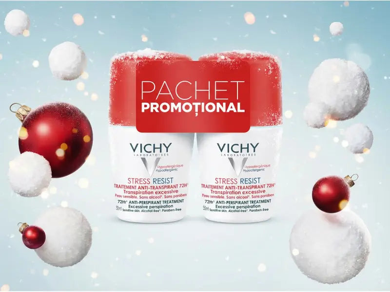 Vichy Део Ролик Stress Resistant 72 ч для чувствительной кожи 1+1 (–50% на второй)