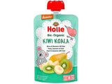 Holle Bio Organic piure Panda Peach de piersici, caise, banane si griu spelt (8 luni+) 100gs
