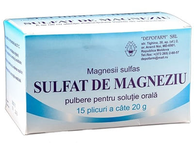 Magneziu sulfat pulb./sol. orala 20g