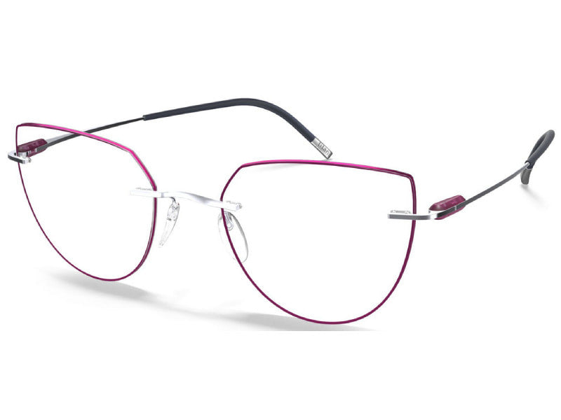 Rama optica Silhouette Purist 5561/MW-7205-55/17, 2024, SPX High-tech-Titanium, p/u femei, Rimless