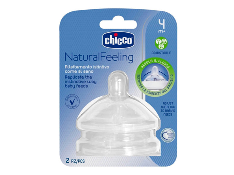 Chicco Tetina silicon NaturalFeeling flux ajustabil 4+luni