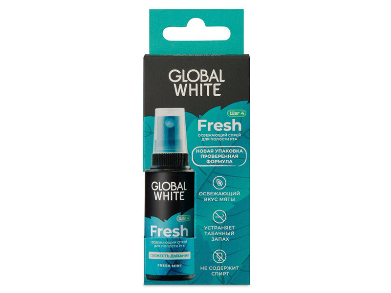 Global White Fresh spray respiratie proaspata 15ml