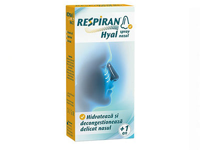 Respiran Hyal spray nazal p/u copii (acid hialuronic , dexpantenol, aloe) 20ml